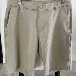 Lululemon athletica Beige Flat Front Shorts